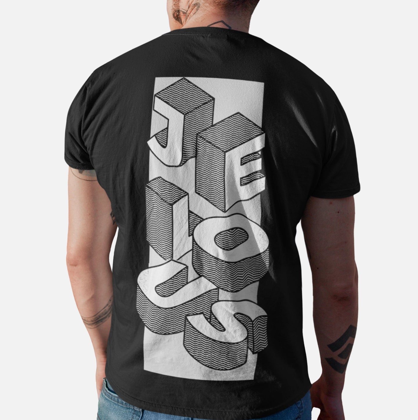 Men’s graphic streetwear t-shirt in 100% cotton, regular fit, locally made, available in black and white.