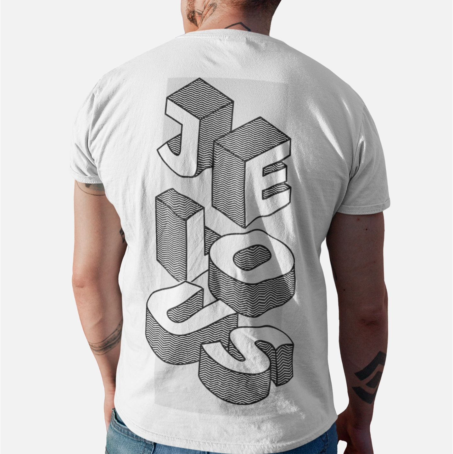 Men’s graphic streetwear t-shirt in 100% cotton, regular fit, locally made, available in black and white.