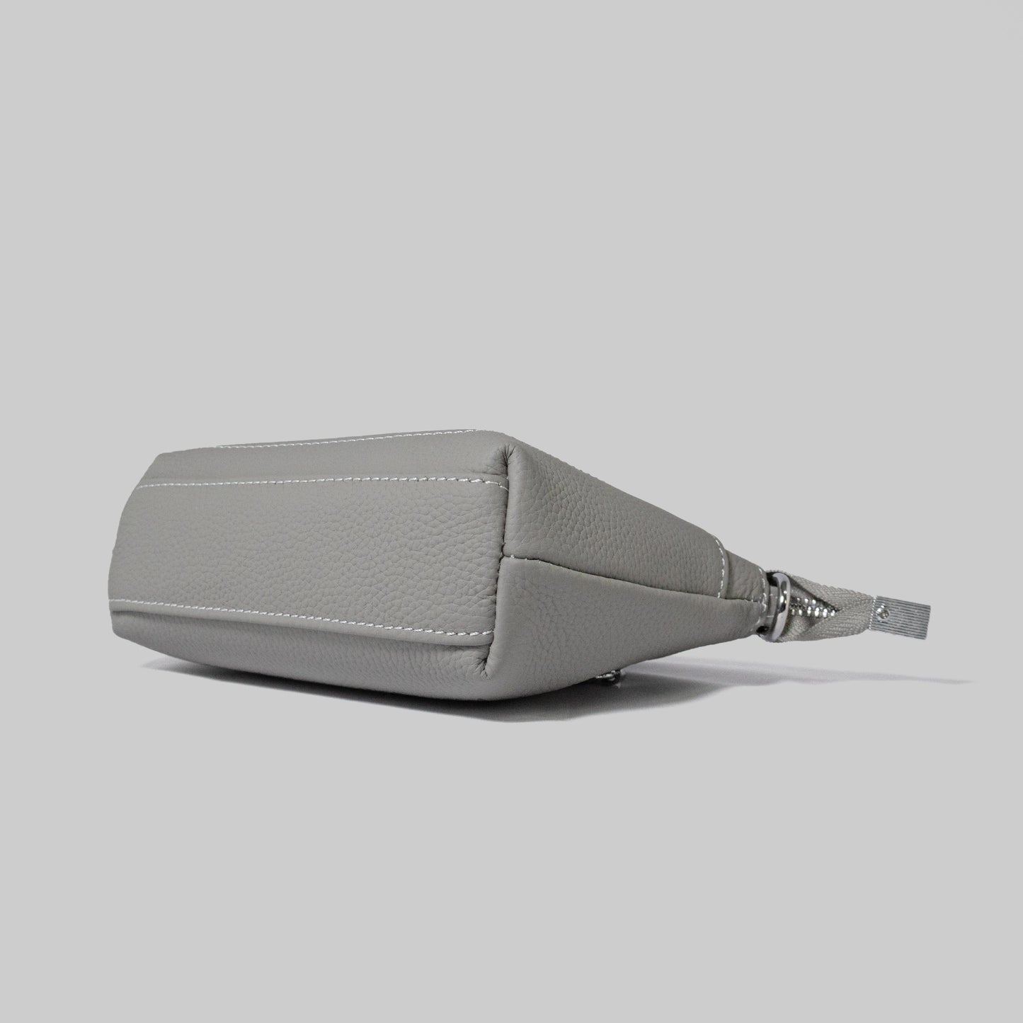 JELOUS grey Élise genuine leather wristlet handbag with detachable strap