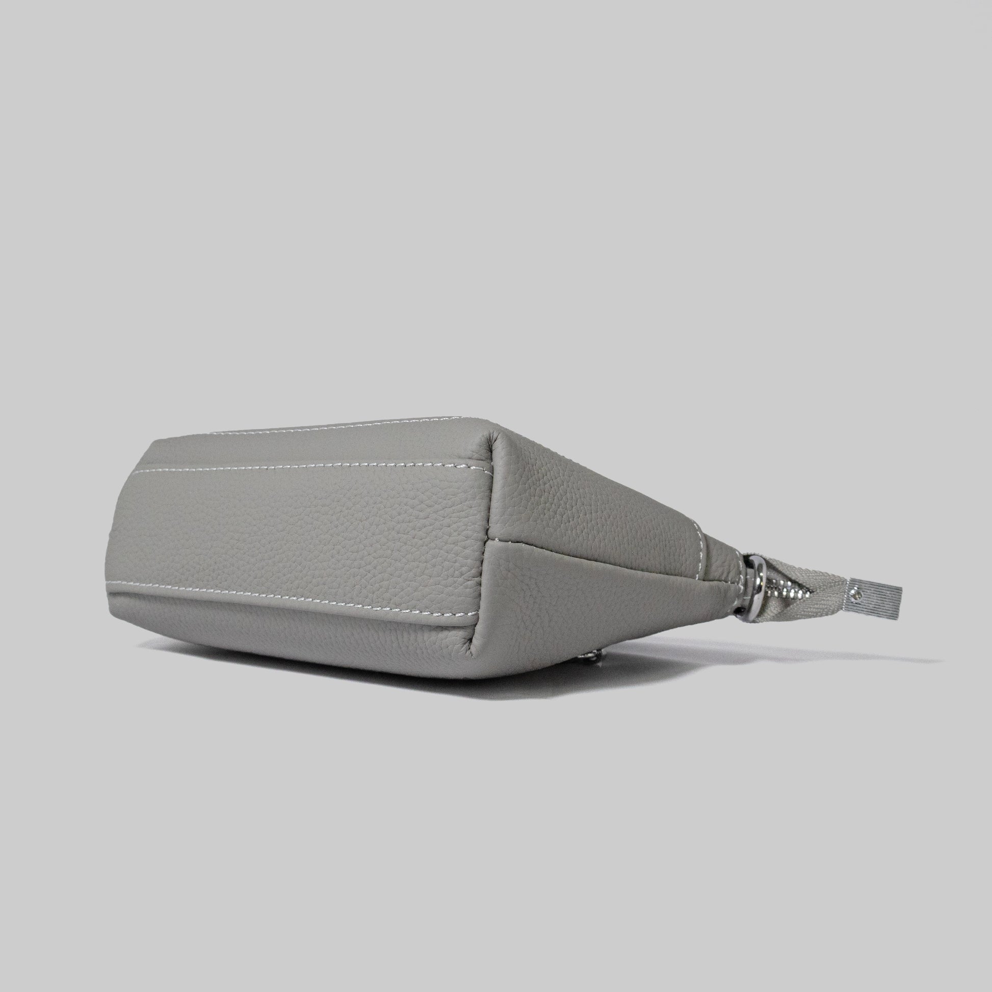 JELOUS grey Élise genuine leather wristlet handbag with detachable strap